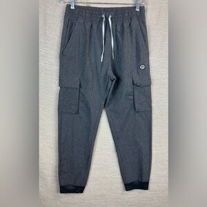 Avalanche Men’s Size L Gray Drawstring Cargo Pocket Tech Jogger Pants